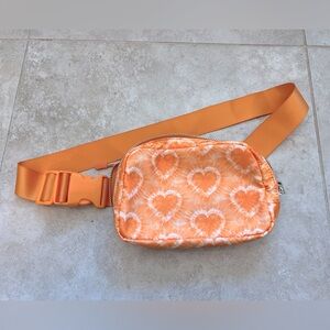 NWOT women’s tie dye orange Fanny pack belt bag adjustable